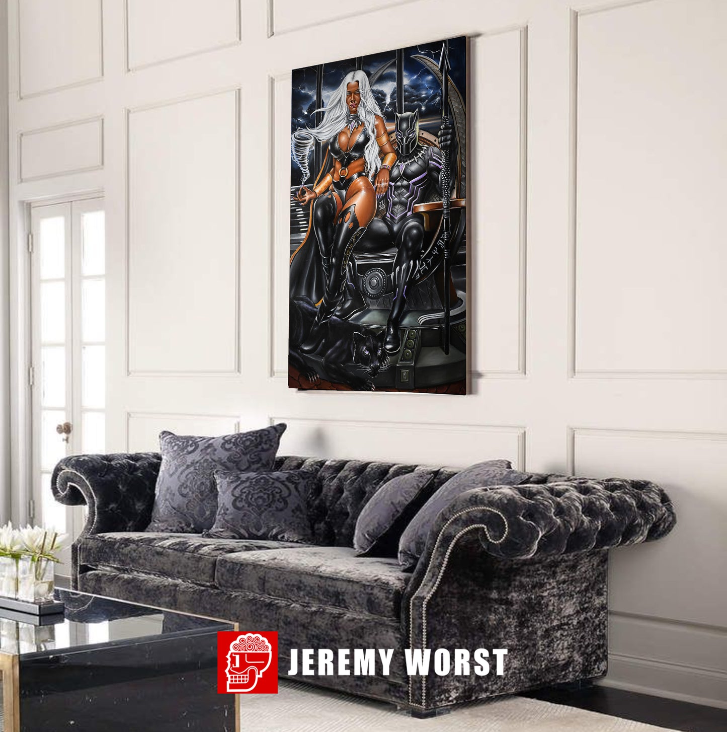 JEREMY WORST The King and I Wall Fan Art Storm Black Panther
