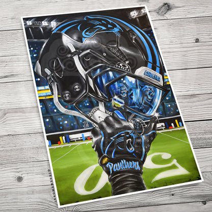 Panther Nation by Jeremy Worst Corolina Artwork Wall Art Poster Canvas NFL