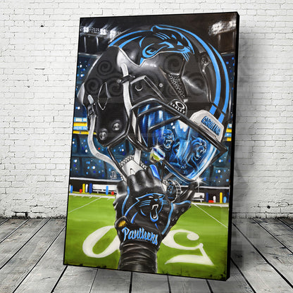 Panther Nation by Jeremy Worst Corolina Artwork Wall Art Poster Canvas NFL
