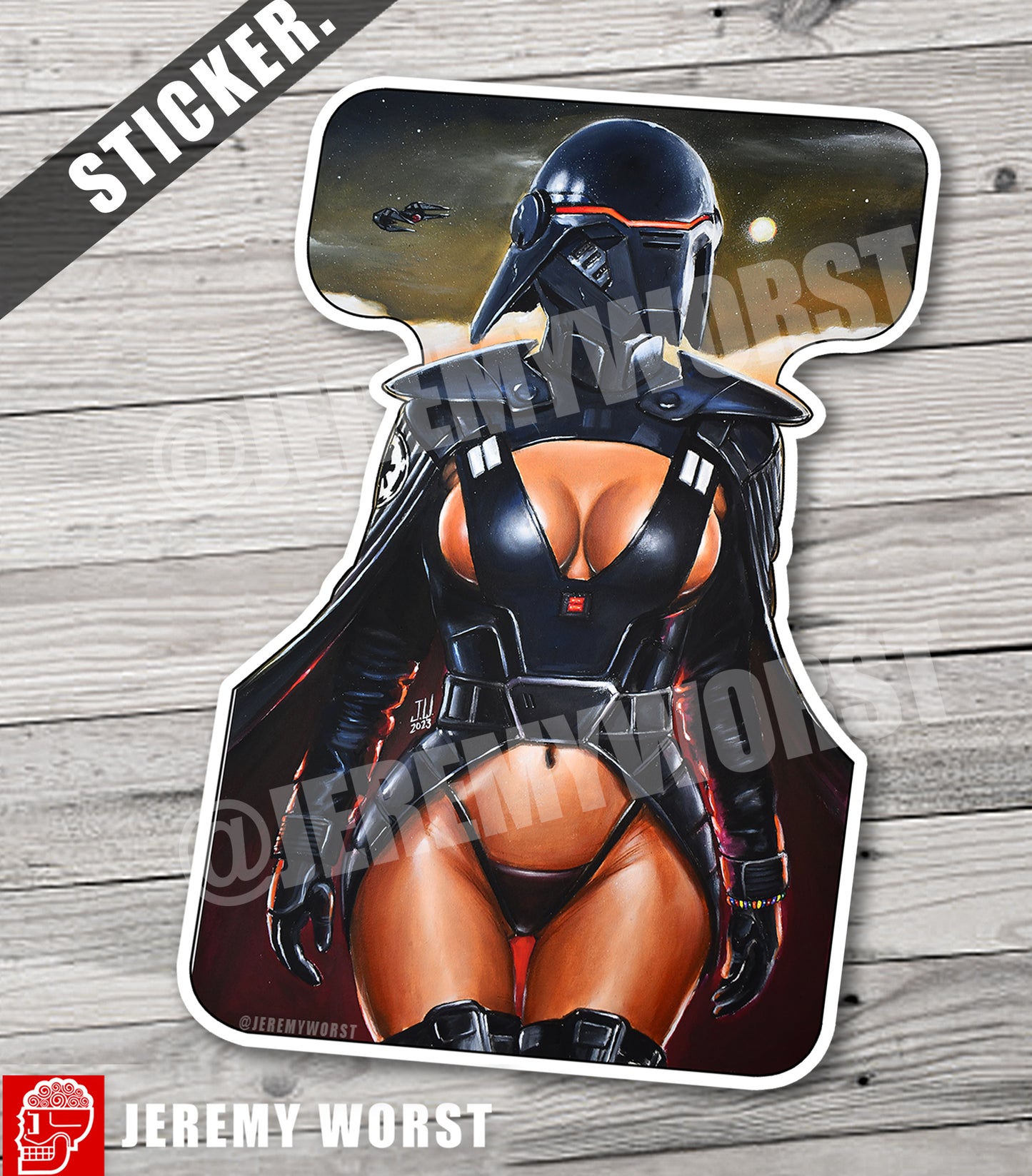JEREMY WORST 1pc Sexy 4 Inch STICKER Collection Jack Cosplay War Storm Troop Spiderm4n pin hip hop Anime twitch instagram