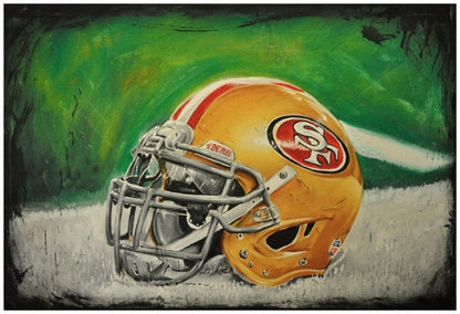 CUSTOM NFL HELMET Painting gift present awesome jeremy worst sexy football art artwork star great gift for him jewelry  nsfw sex