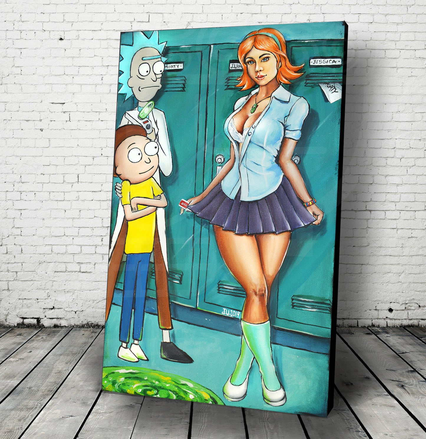 Jessica Rick and Morty by Jeremy Worst