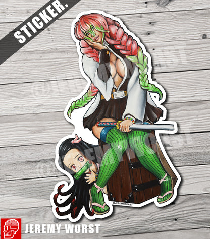 JEREMY WORST 1pc Sexy 4 Inch STICKER Collection Jack Cosplay War Storm Troop Spiderm4n pin hip hop Anime twitch instagram